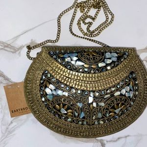 Earthbound- Metal/Bronze Clutch or Purse